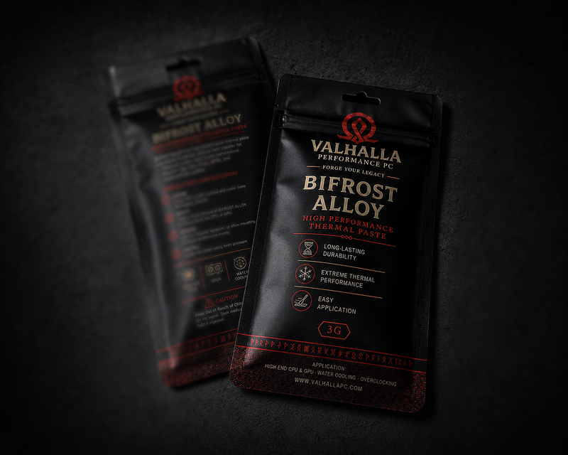 Valhalla Bifrost Alloy high-performance thermal paste packaging