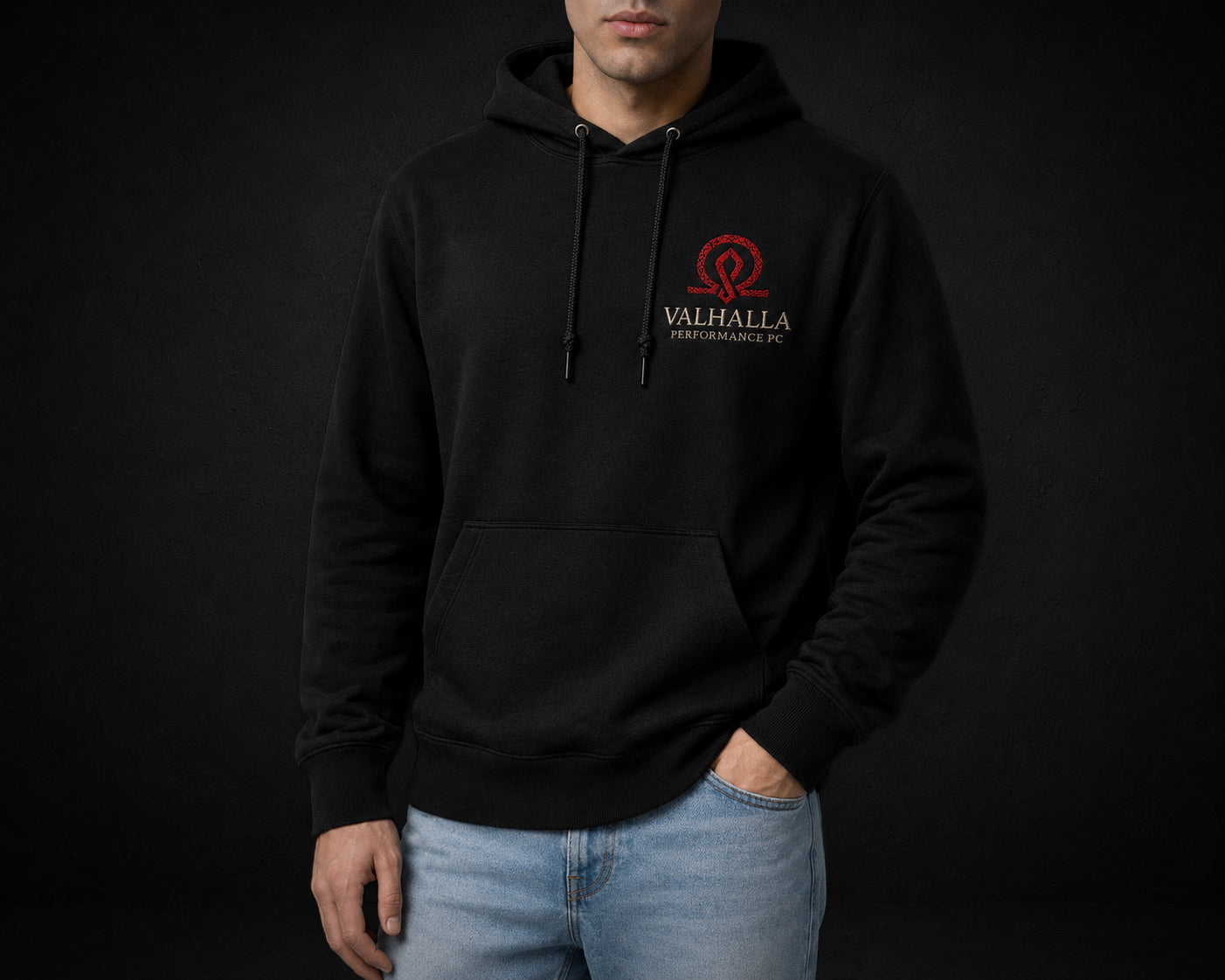 Valhalla Embroidered Fleece Hoodie